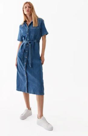 ONLY Jeanskleid 15283308 Blau Loose Fit