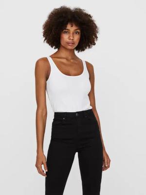 Vero Moda Top Maxi 10185110 Weiß Regular Fit