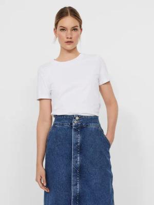 Vero Moda T-Shirt Paula 10243889 Weiß Regular Fit