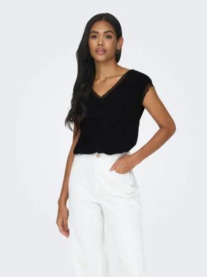 ONLY Bluse 15252241 Schwarz Regular Fit