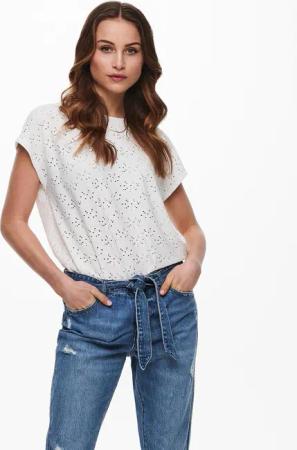ONLY Bluse Smilla 15231005 Weiß Regular Fit