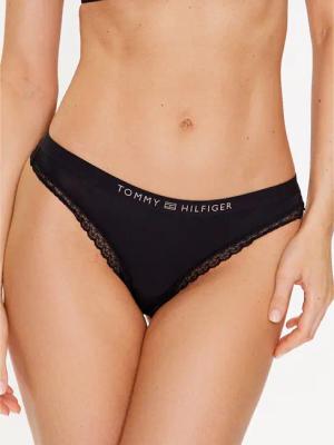 Tommy Hilfiger Stringtanga UW0UW04184 Schwarz
