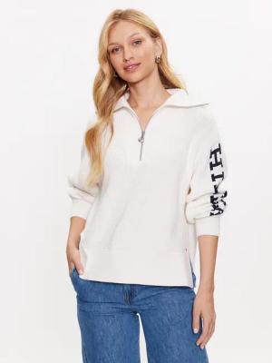 Tommy Hilfiger Pullover WW0WW39013 Écru Relaxed Fit
