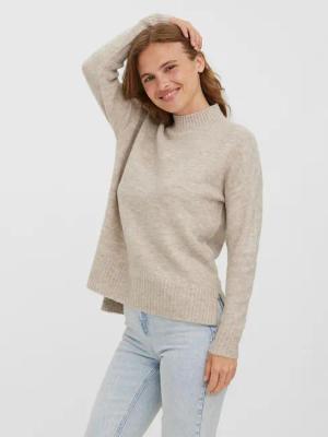 Vero Moda Pullover 10269229 Beige Regular Fit