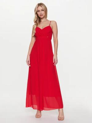 Rinascimento Abendkleid CFC0112346003 Rot Regular Fit
