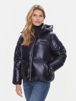 Tommy Hilfiger Daunenjacke New York Gloss WW0WW40836 Dunkelblau Relaxed Fit