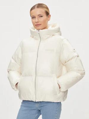 Tommy Hilfiger Daunenjacke New York Gloss WW0WW40836 Écru Relaxed Fit