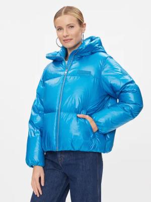 Tommy Hilfiger Daunenjacke New York Gloss WW0WW40836 Blau Relaxed Fit