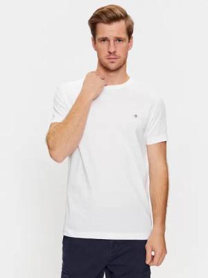 Gant T-Shirt Shield 2003185 Weiß Slim Fit