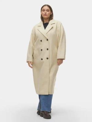 Vero Moda Curve Übergangsmantel 10297180 Écru Regular Fit