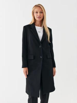 Boss Wollmantel Catara 50501019 Schwarz Slim Fit