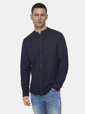 Only & Sons Hemd Caiden 22019173 Dunkelblau Slim Fit