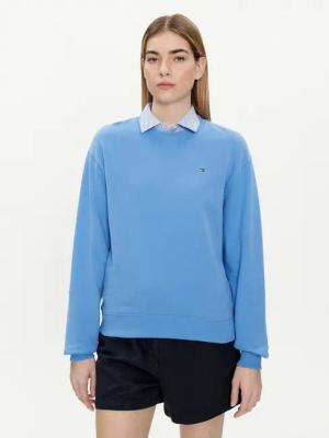 Tommy Hilfiger Sweatshirt Flag WW0WW41246 Blau Regular Fit