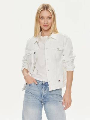 Tommy Jeans Jeansjacke DW0DW17658 Weiß Regular Fit