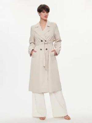 Pieces Tenchcoat Scarlett 17146474 Beige Regular Fit