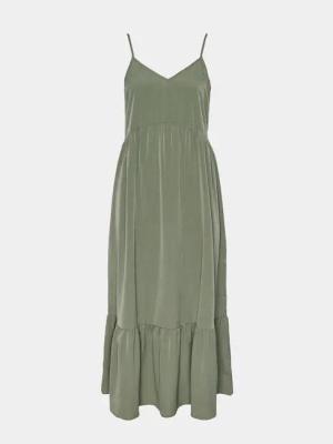 Pieces Sommerkleid Sade 17146543 Grün Wide Fit