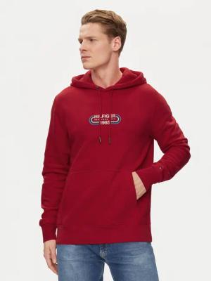Tommy Hilfiger Sweatshirt Track Graphic MW0MW34445 Rot Regular Fit