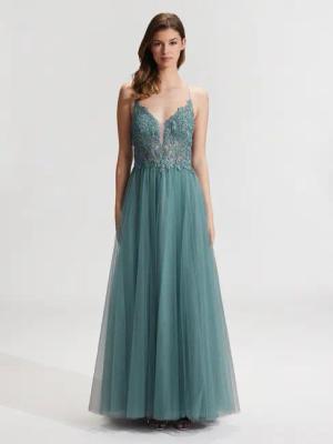 Hey Kyla Abendkleid 5AG017HK Grün Regular Fit