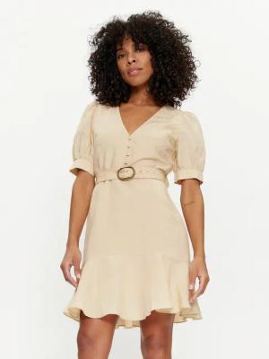 TWINSET Sommerkleid 241TP2521 Beige Regular Fit