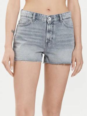 ONLY Jeansshorts Jaci 15314427 Grau Loose Fit