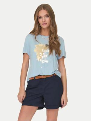 ONLY T-Shirt 15303212 Himmelblau Regular Fit