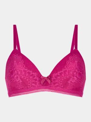 Hunkemöller BH ohne Bügel Bessie Non Wired Low D Pu 202655 Rosa