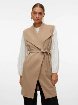 Vero Moda Weste Allison 10300864 Beige Regular Fit