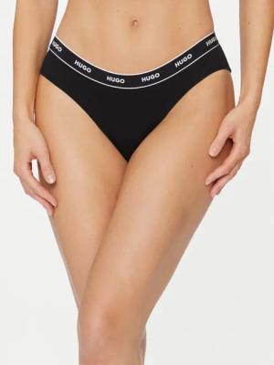Hugo Klassischer Damenslip Brief Stripe 50510624 Schwarz