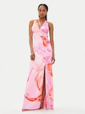 Fracomina Sommerkleid FQ24SD3013W470N4 Rosa Slim Fit