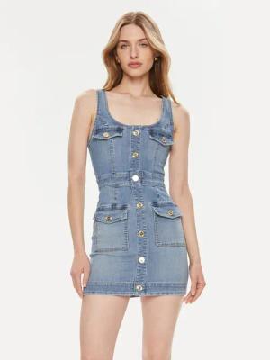 Elisabetta Franchi Jeanskleid AJ-36S-41E2-002606 Blau Slim Fit