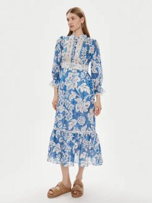Luisa Spagnoli Sommerkleid Pronuncia 540726 Blau Regular Fit