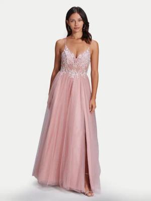 Swing Abendkleid 5AH013HK Rosa Slim Fit