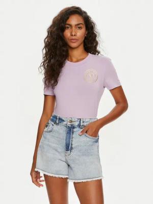 Versace Jeans Couture T-Shirt 76HAHT02 Violett Slim Fit