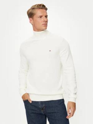Tommy Hilfiger Rollkragenpullover MW0MW28048 Weiß Regular Fit