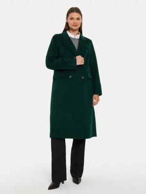 Tommy Hilfiger Wollmantel WW0WW42621 Grün Regular Fit