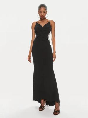 Rinascimento Abendkleid CFC0117706003 Schwarz Slim Fit