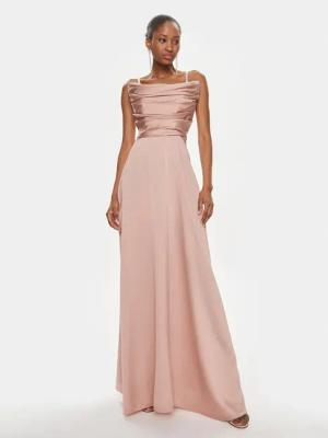 Rinascimento Abendkleid CFC0117804003 Rosa Regular Fit