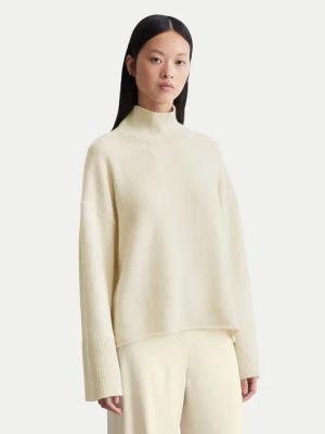 Marc O'Polo Rollkragenpullover 409 6211 60493 Écru Loose Fit