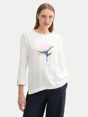 Tom Tailor Bluse 1043110 Weiß Regular Fit