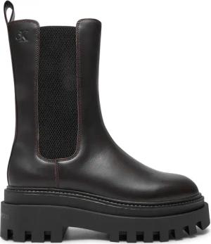 Calvin Klein Jeans Klassische Stiefeletten Flatform YW0YW01542 Braun