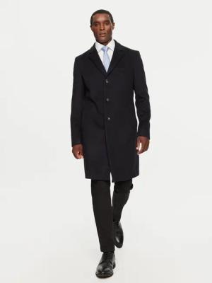 Boss Wollmantel H-Hyde 50525739 Dunkelblau Slim Fit