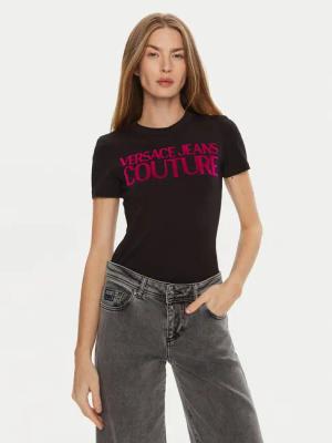 Versace Jeans Couture T-Shirt 77HAHL01 Schwarz Regular Fit