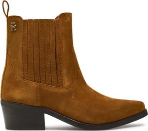 Tommy Hilfiger Stiefeletten Th Suede Cowboy Boot FW0FW08034 Braun