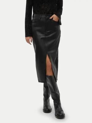 Vero Moda Rock aus Kunstleder Veri 10311707 Schwarz Regular Fit