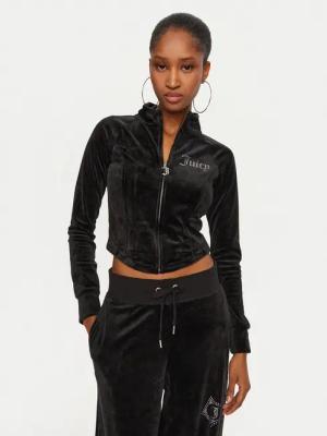 Juicy Couture Sweatshirt Morgan Cross JCBCT224832 Schwarz Regular Fit