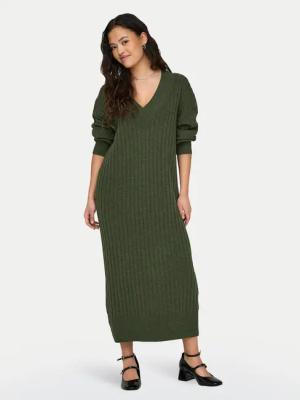 ONLY Strickkleid New Tessa 15236372 Grün Relaxed Fit