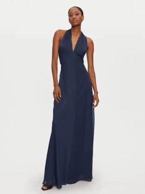 STAUD Abendkleid Dawn R24P2118CH Dunkelblau Slim Fit