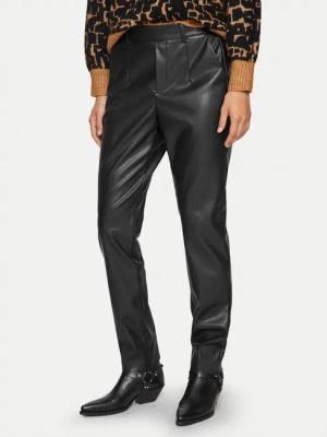 Vila Hose aus Kunstleder Dagmar 14095340 Schwarz Regular Fit