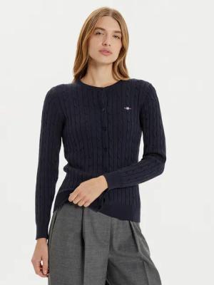Gant Strickjacke 4800103 Dunkelblau Slim Fit