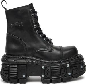 NEW ROCK Schnürstiefel M-TANK083-C1 Schwarz